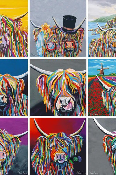 Highland Cow Art the McCoos by Steven Brown