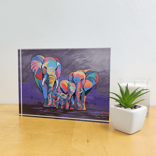 Allan & Jackie McZoo - Acrylic Art Block