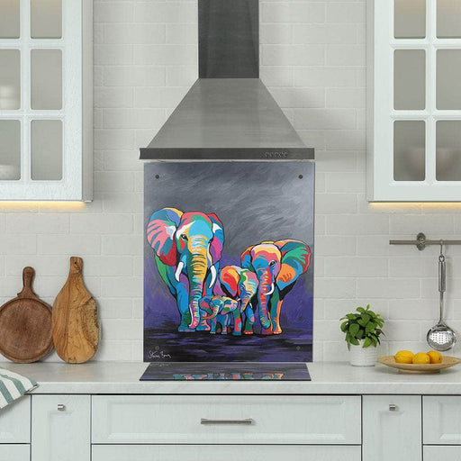 Allan & Jackie McZoo Elephant Glass Splashback