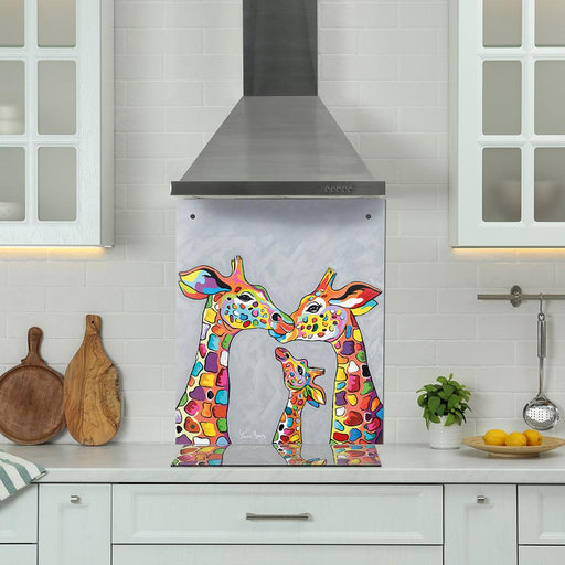 Andy & Amy McZoo and The Wean Giraffe Glass Splashback