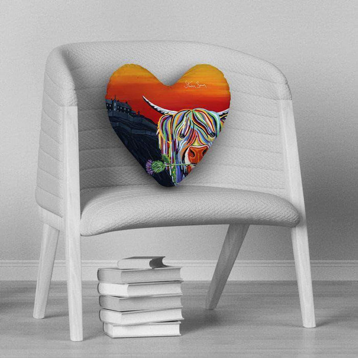 Auld Scottie McCoo - Heart Cushion