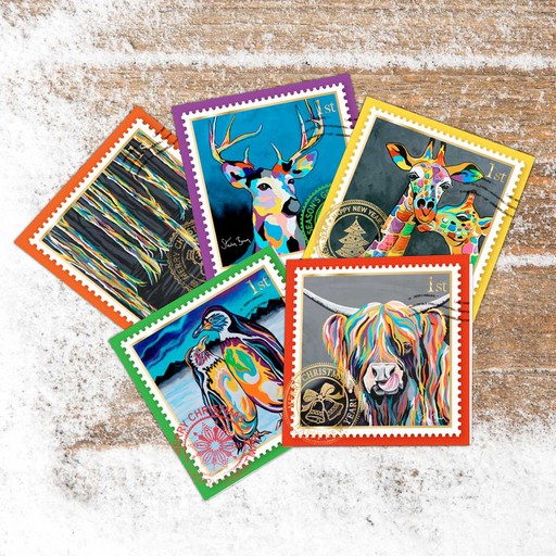 Christmas Cards Stamp Collection - Steven Brown