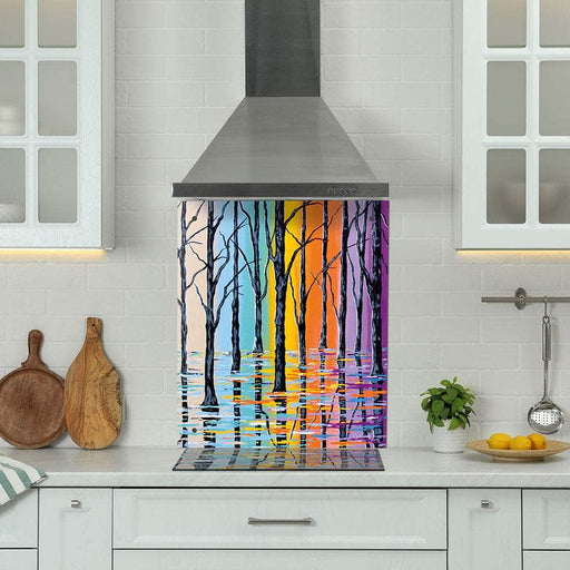 Forest of Argyle Glass Kitchen Splashback