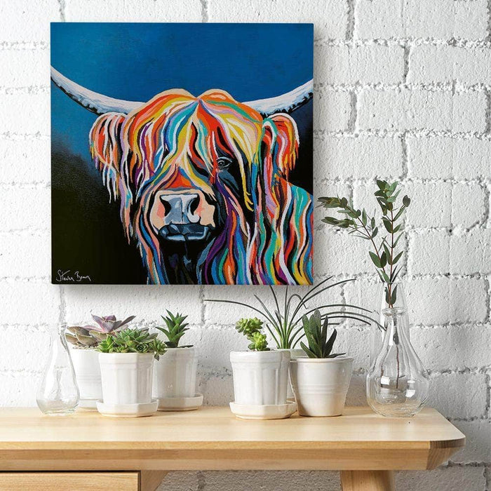 Harris McCoo - Highland Cow Canvas Prints