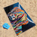 Harris McCoo - Highland Cow Beach Towel