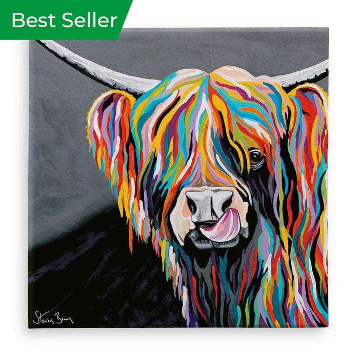 Heather McCoo Highland Cow Canvas Prints