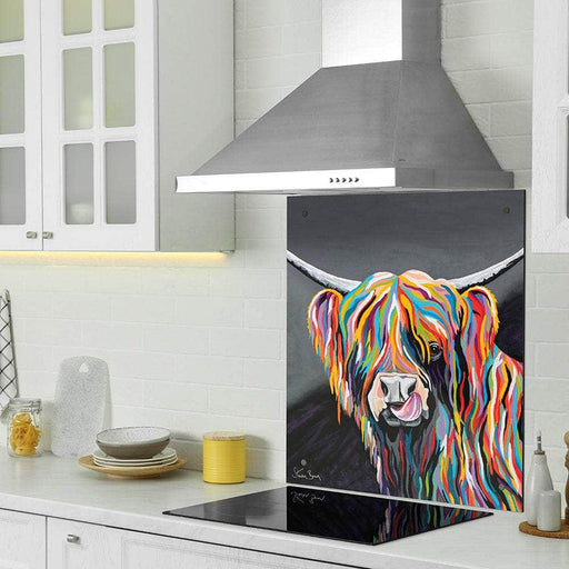 Heather McCoo Highland Cow Glass Splashback