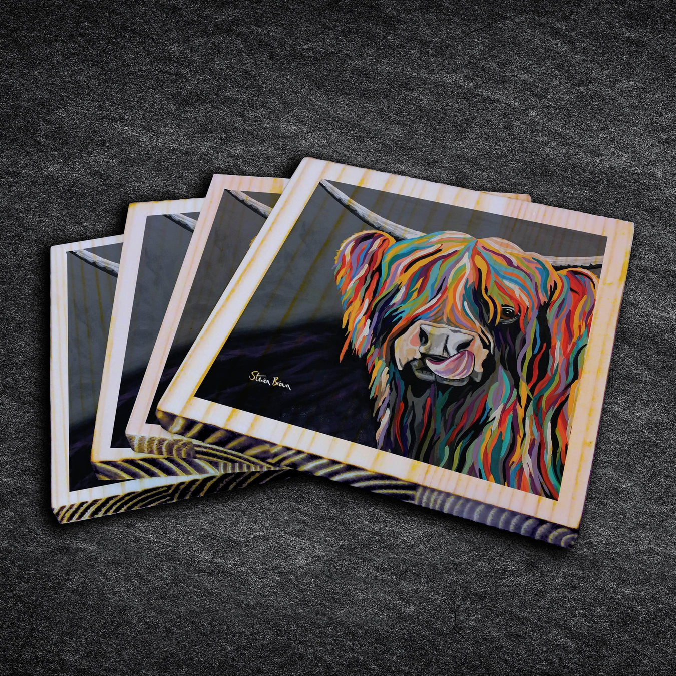 Heather McCoo - Wooden Coasters