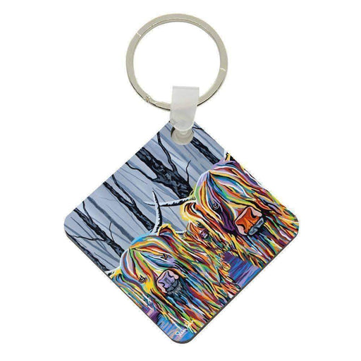 Jean & Bob McCoo and The Bairn - Acrylic Keyring