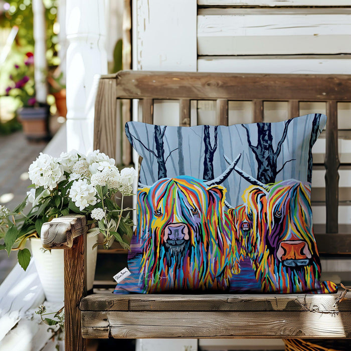 Jean & Bob McCoo and the Bairns - Outdoor Cushions