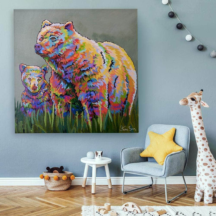 Mam McBear & The Wean - Canvas Prints