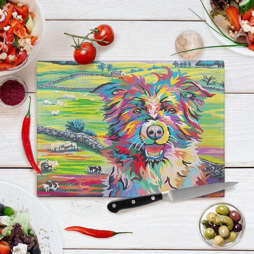 Molly McDug - Glass Chopping Board