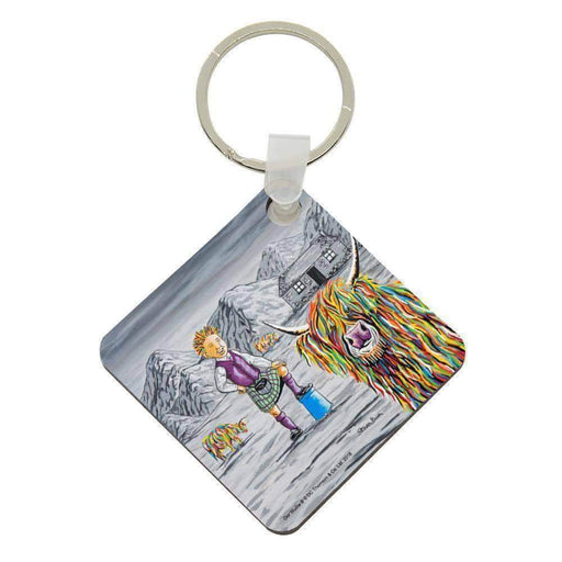 Oor Wullie & Big Tam McCoo - Acrylic Keyring