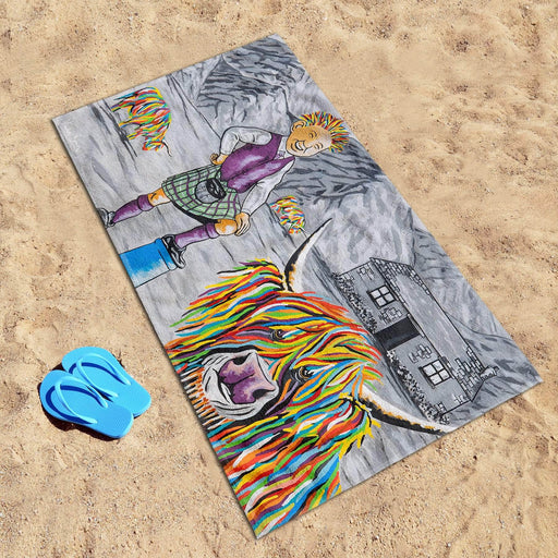 Oor Wullie & Big Tam McCoo - Beach Towel