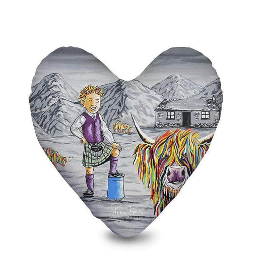 Oor Wullie Big Tam McCoo - Heart Cushion