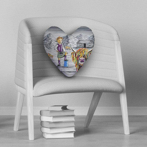 Oor Wullie Big Tam McCoo - Heart Cushion