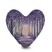 Purple Forest - Heart Cushion