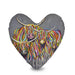 Ross & Claire McCoo - Heart Cushion