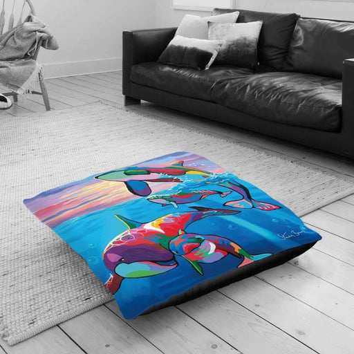 Save The Ocean Families - Floor Cushion