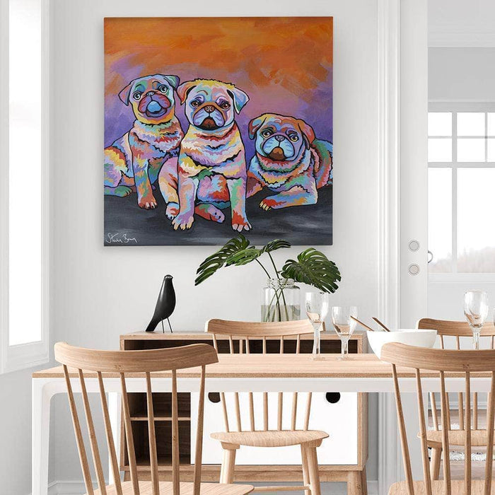 Scotty, Billy & Pugz McDug - Canvas Prints