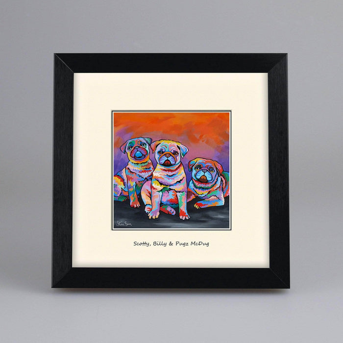 Scotty, Billy & Pugz McDug - Digital Mounted Print