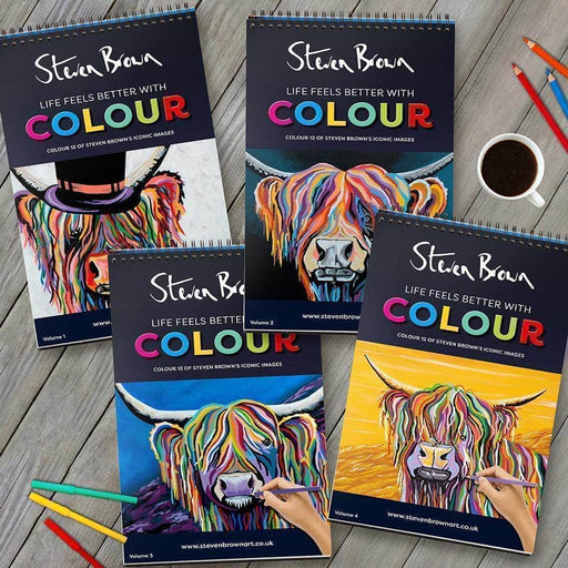 Steven Brown Colouring Books