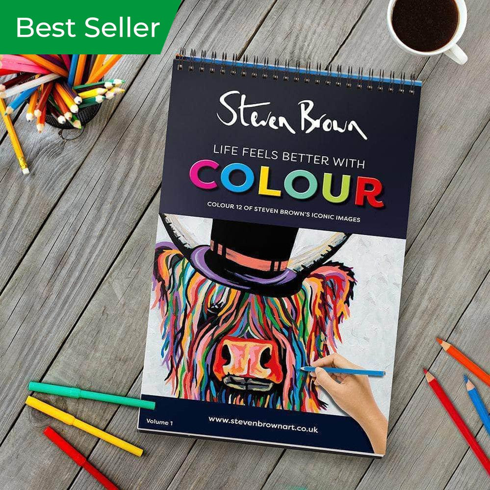 Steven Brown Colouring Books