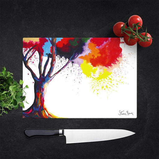 Tree Of Aura - Glass Chopping Board