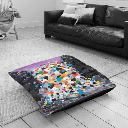 Waterfall of Hearts - Floor Cushion