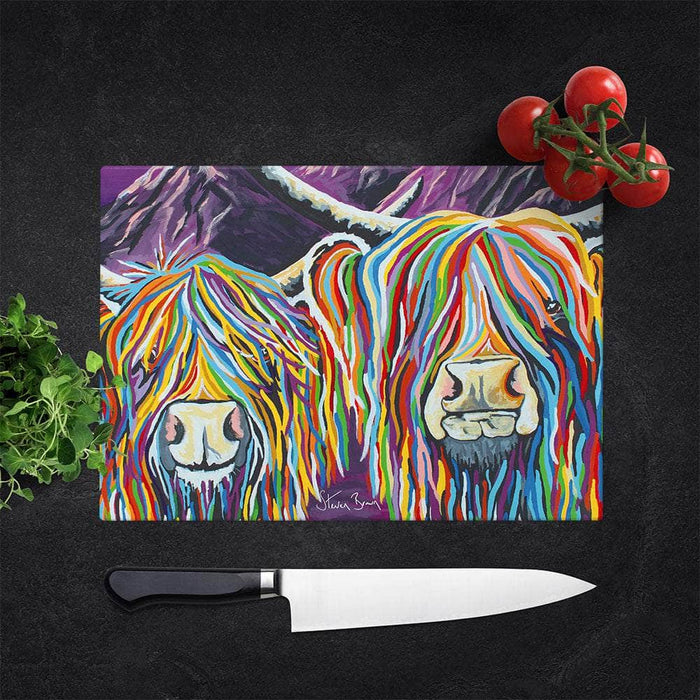 Wullie & Maggie McCoo - Glass Chopping Board