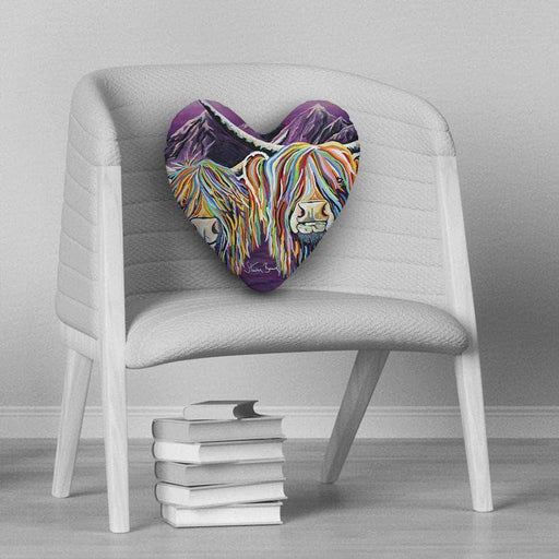 Wullie & Maggie McCoo - Heart Cushion